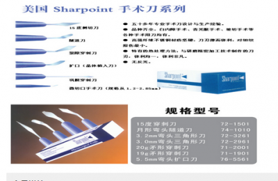 手术刀参数图片